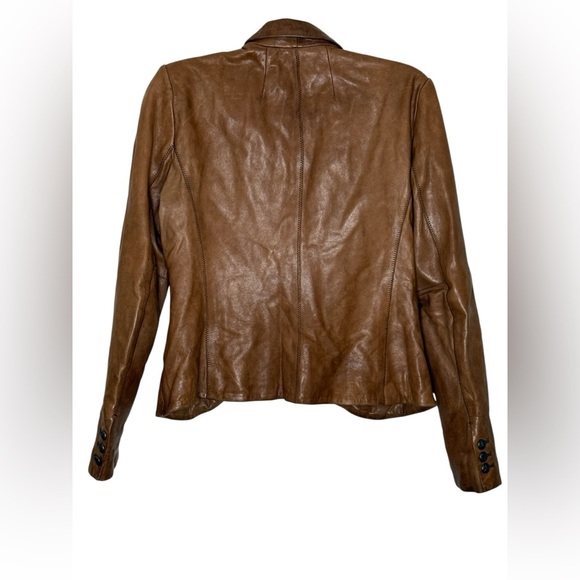 Moda International Brown Leather Jacket